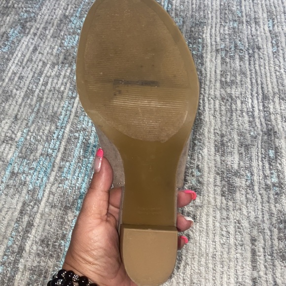 GAP Suede Slingback Peep Toe Mules - Picture 7 of 9